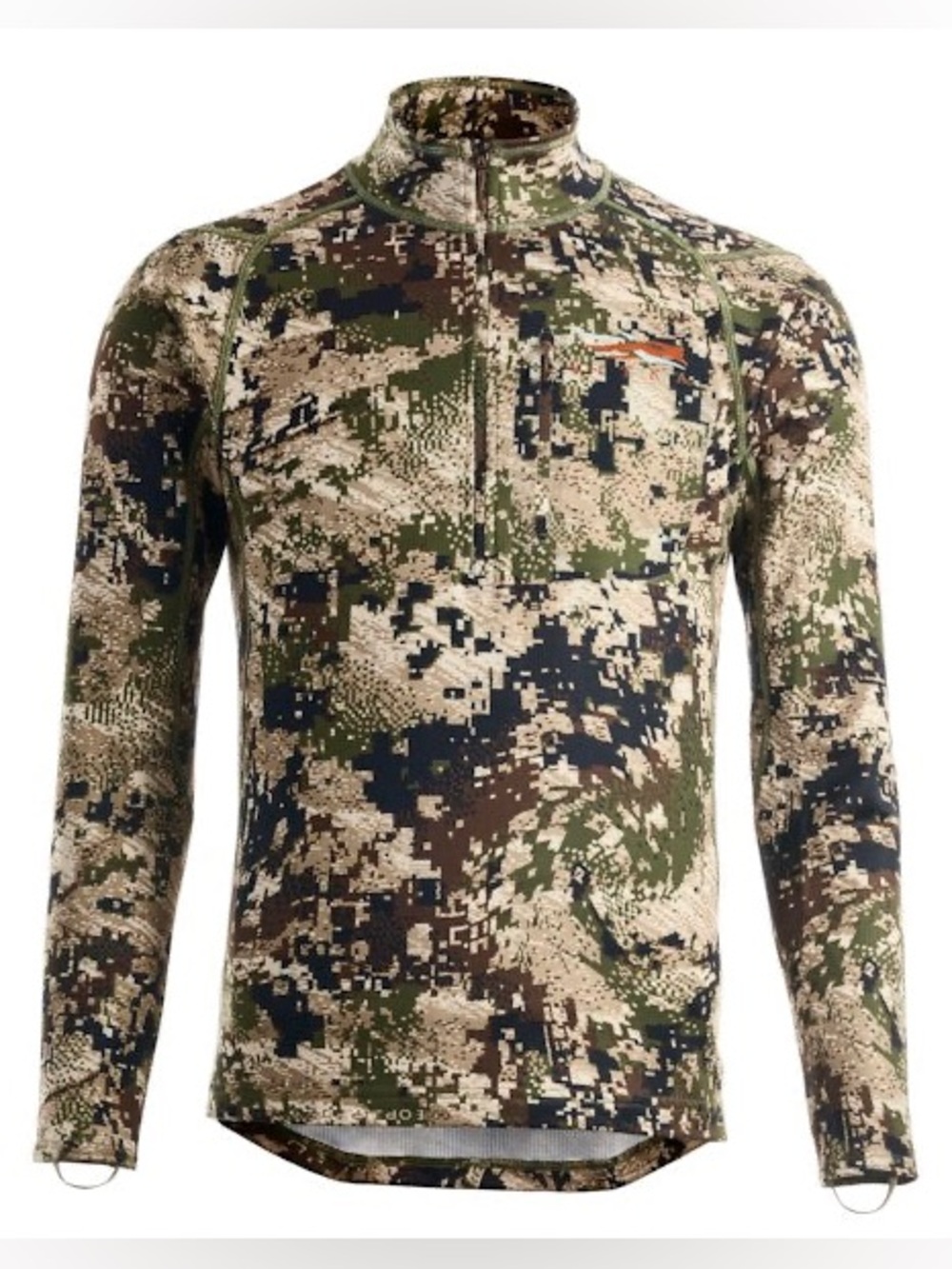 Sitka Core Mid Weight Zip-T Pullover Subalpine Camouflage Size Small